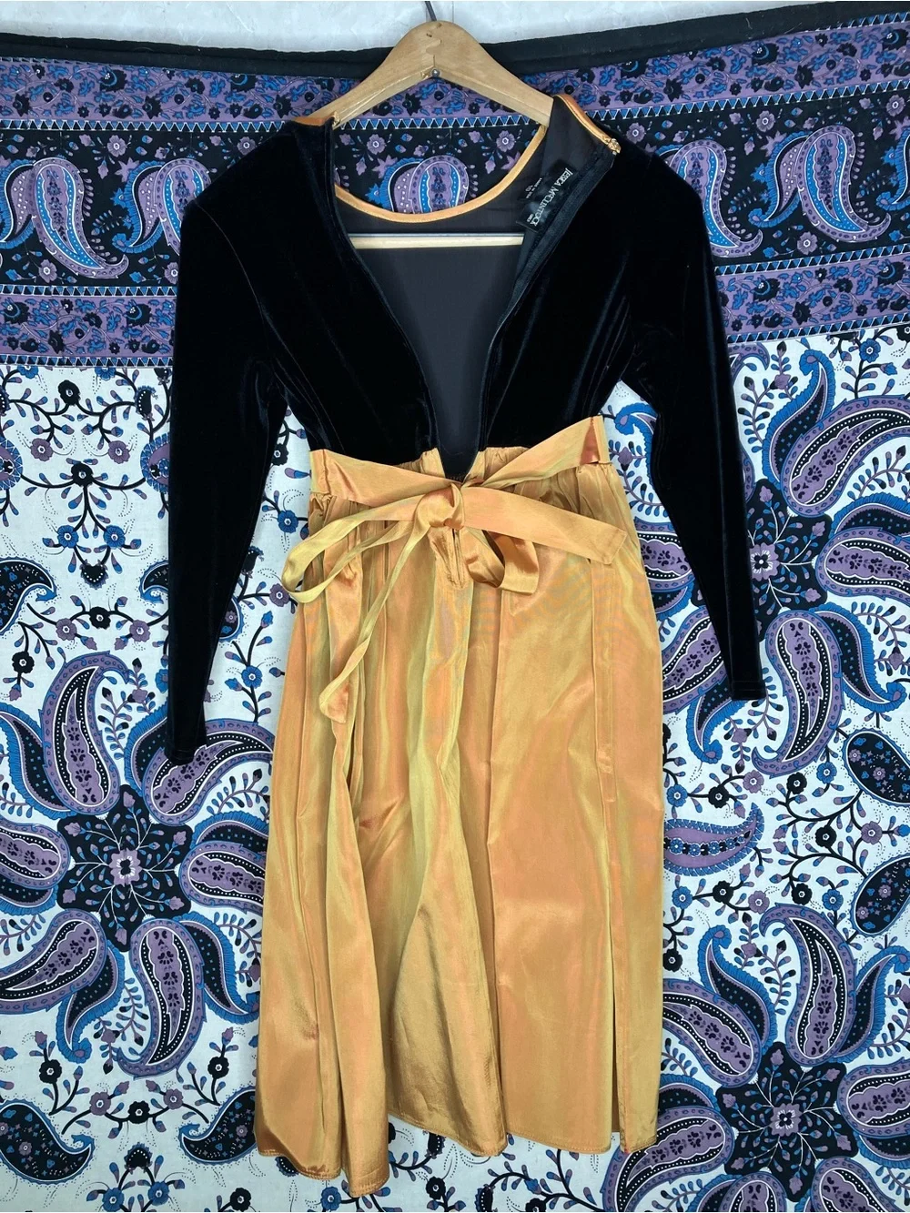 Jessica McClintock VTG girls 10 velvet dress